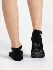 Серый носки антискользящие для йоги, пилатеса Non slip