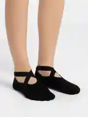Серый носки антискользящие для йоги, пилатеса Non slip