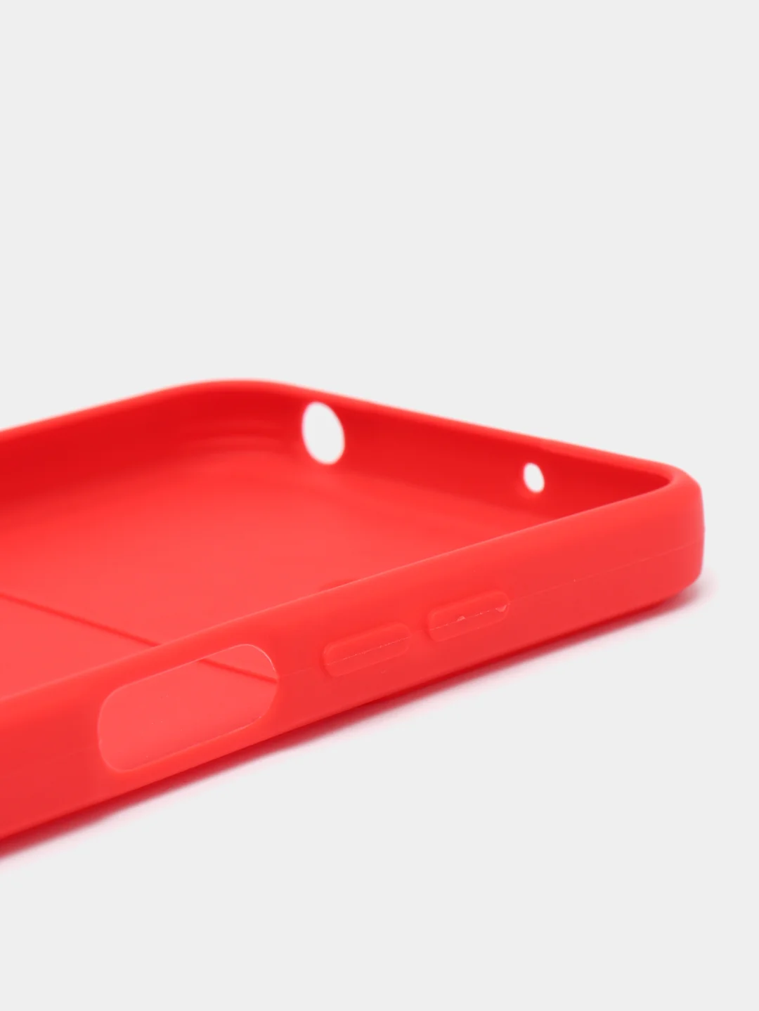 Красный силиконовый чехол для Xiaomi POCO M5 4G / M4 5G (Поко М5 4Г / М4 5 Джи), прозрачный