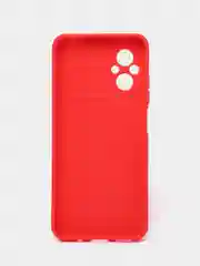Красный силиконовый чехол для Xiaomi POCO M5 4G / M4 5G (Поко М5 4Г / М4 5 Джи), прозрачный