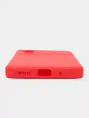 Красный силиконовый чехол для Xiaomi POCO M5 4G / M4 5G (Поко М5 4Г / М4 5 Джи), прозрачный