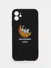 Хром чехол на айфон 13 Про с принтом, космос, астронавт, чехол для iPhone 13 Pro