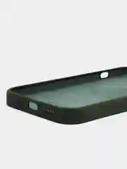 Тёмно-зелёный чехол силиконовый для iPhone 13, 13 Pro, 13 Pro Max, с закрытым низом