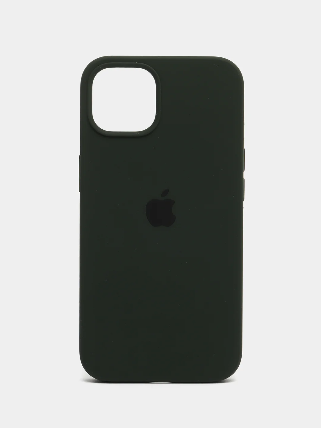 Тёмно-зелёный чехол силиконовый для iPhone 13, 13 Pro, 13 Pro Max, с закрытым низом