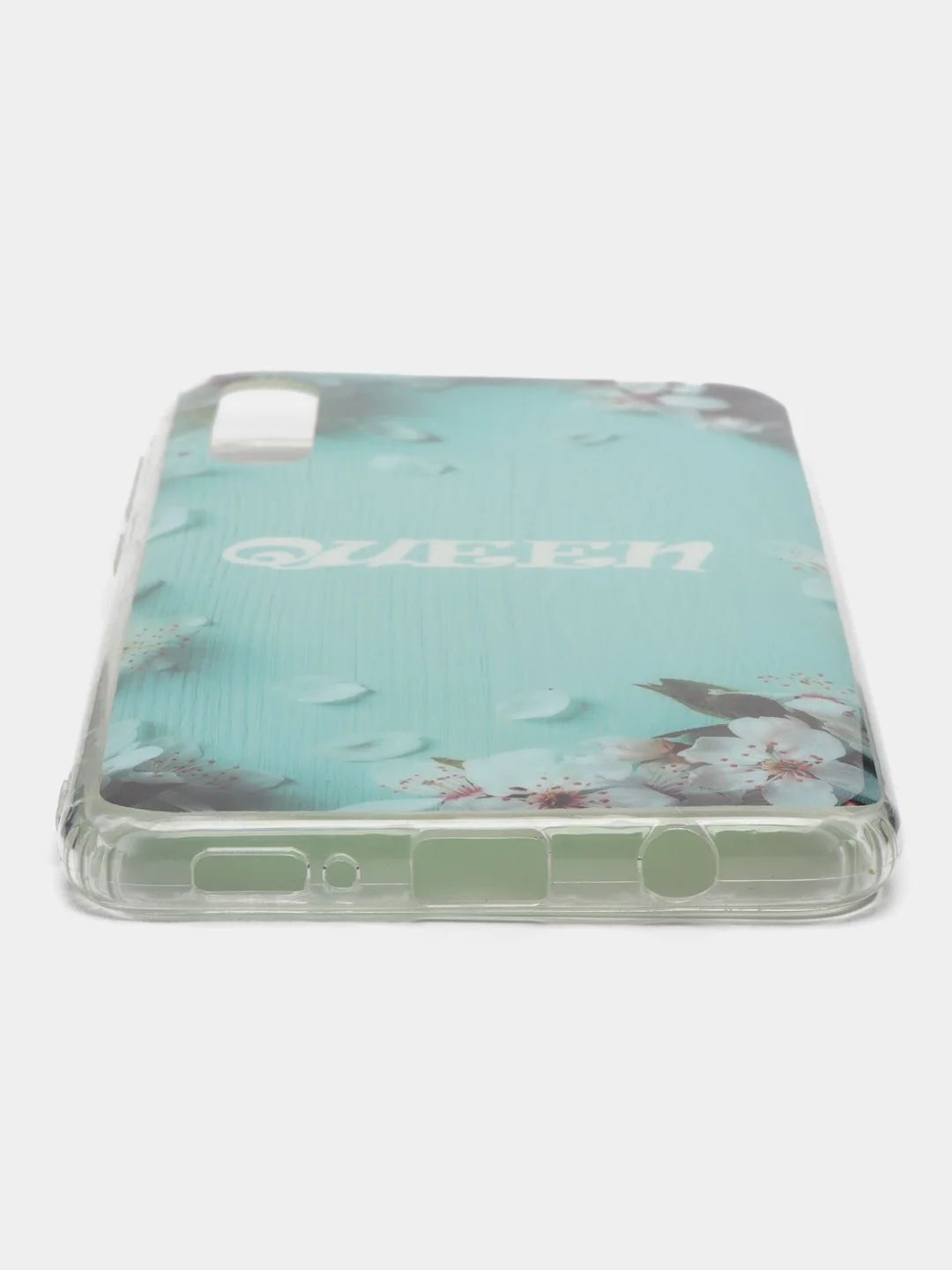 Бирюзовый чехол силиконовый Samsung Galaxy A50 / A50s / A30s (Галакси), с рисунком