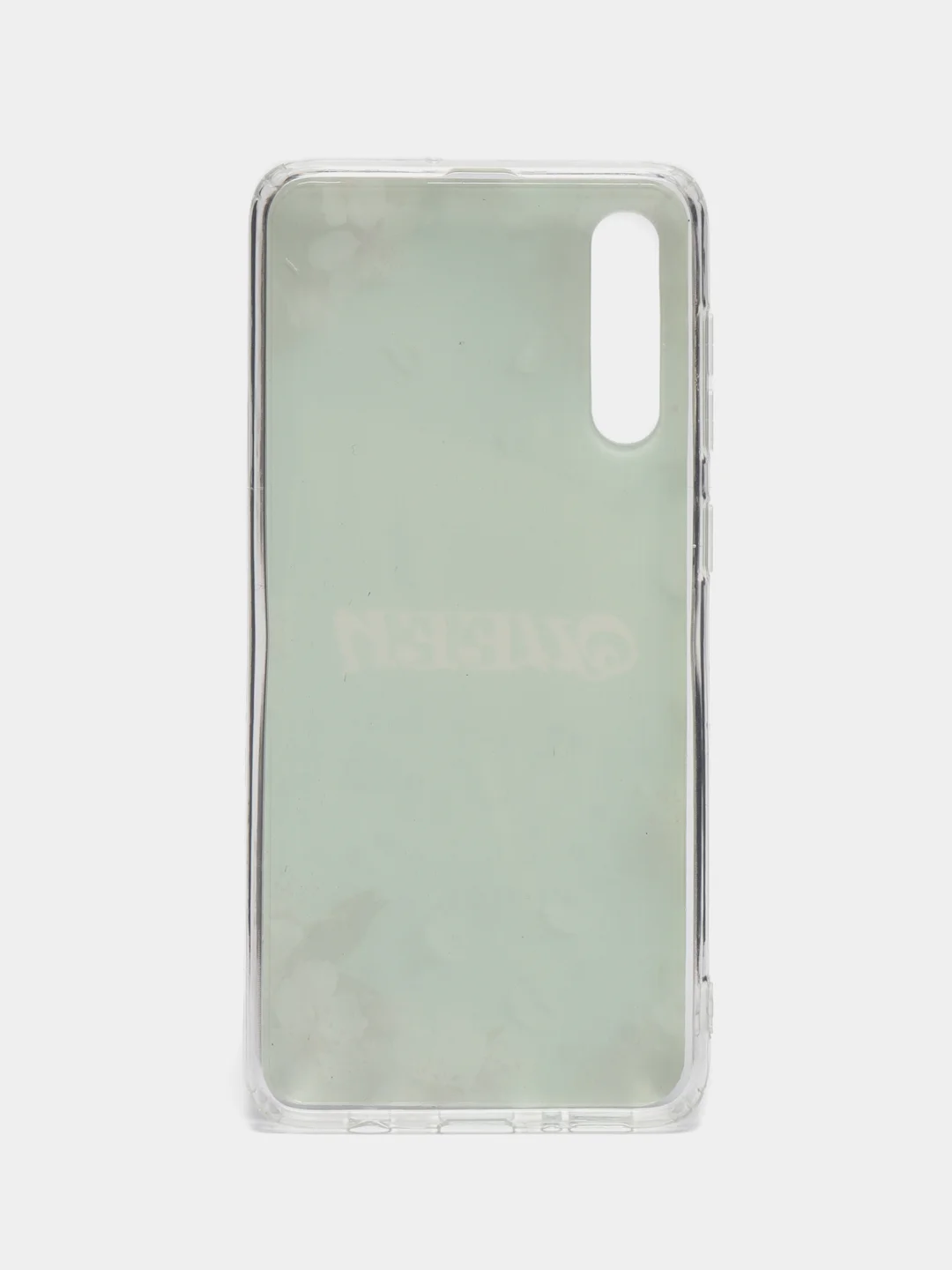 Бирюзовый чехол силиконовый Samsung Galaxy A50 / A50s / A30s (Галакси), с рисунком