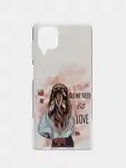 Прозрачный чехол Samsung Galaxy A12 / M12, Самсунг Галакси А12 / М12 с рисунком Игра в кальмара