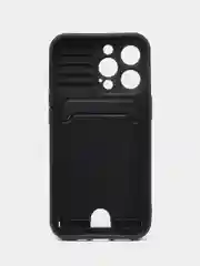 Синий чехол iPhone  11 13 12 13 Pro Max 14 Plus XR с карманом для карты, подставкой айфон макс