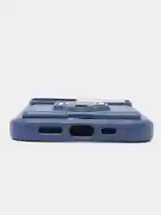 Синий чехол iPhone  11 13 12 13 Pro Max 14 Plus XR с карманом для карты, подставкой айфон макс
