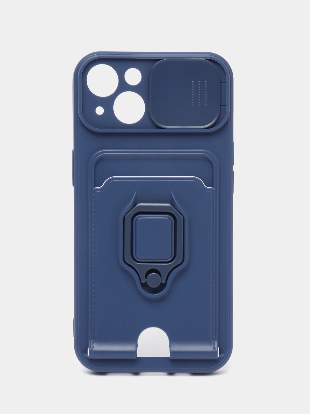 Синий чехол iPhone 11 13 12 13 Pro Max 14 Plus XR с карманом для карты, подставкой айфон макс
