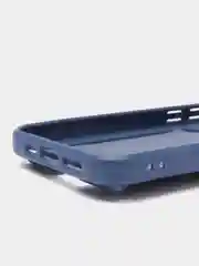 Синий чехол iPhone  11 13 12 13 Pro Max 14 Plus XR с карманом для карты, подставкой айфон макс