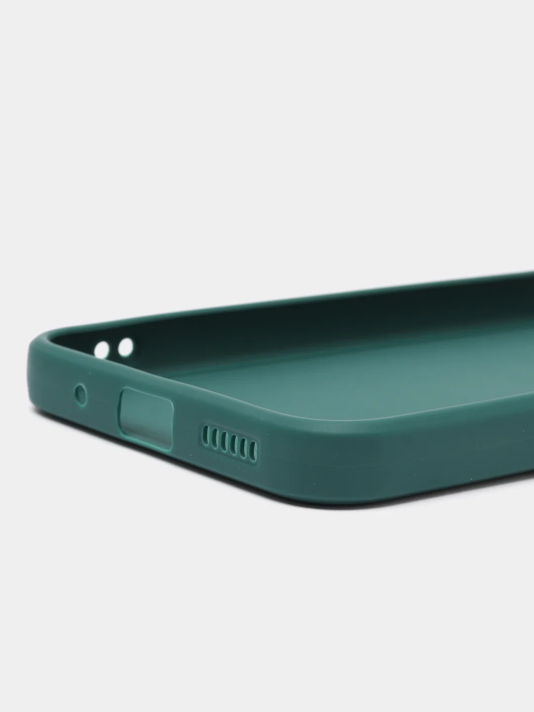 Зеленый силиконовый чехол для Xiaomi POCO M5 4G / M4 5G (Поко М5 4Г / М4 5 Джи), прозрачный
