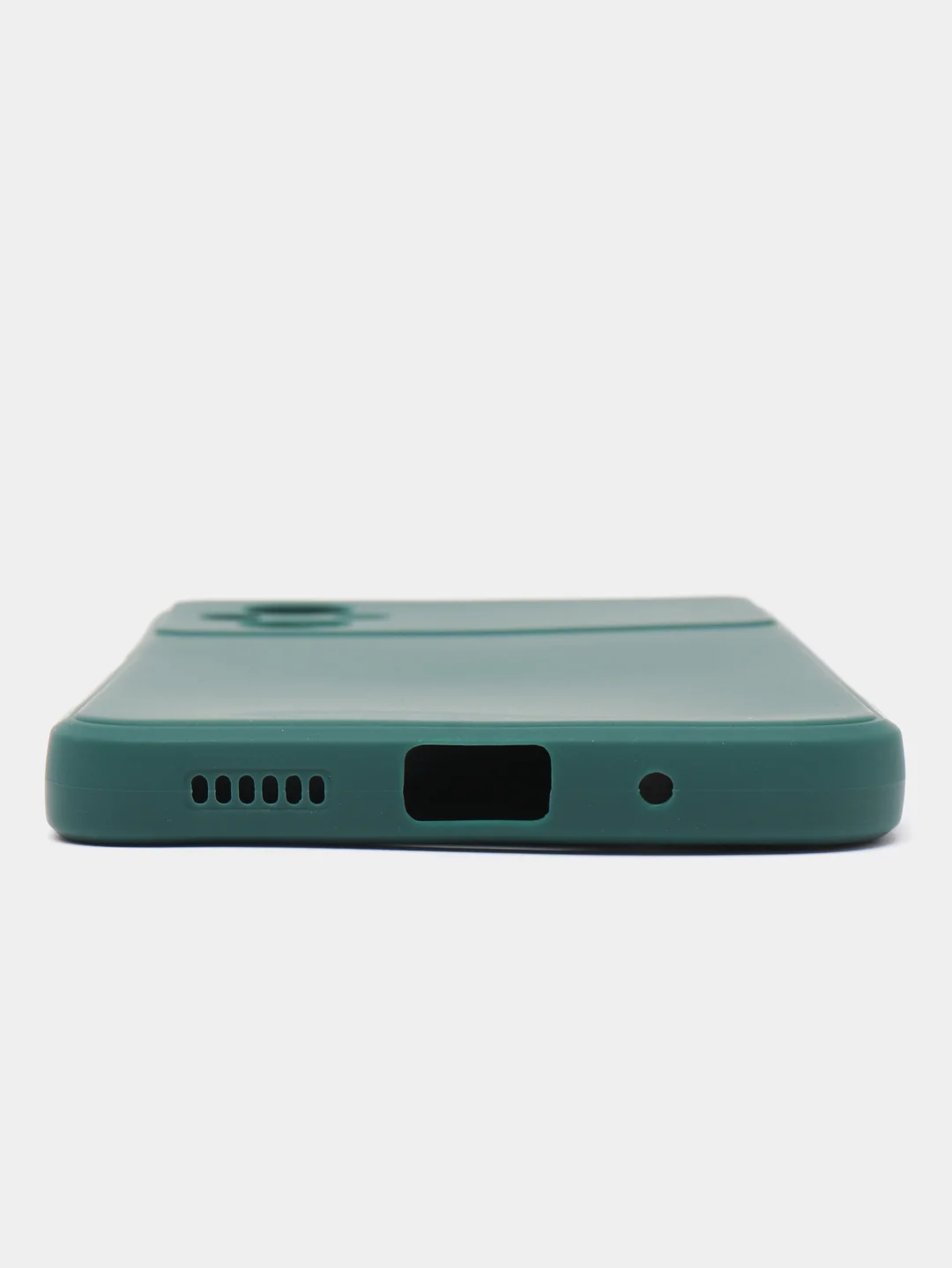 Зеленый силиконовый чехол для Xiaomi POCO M5 4G / M4 5G (Поко М5 4Г / М4 5 Джи), прозрачный
