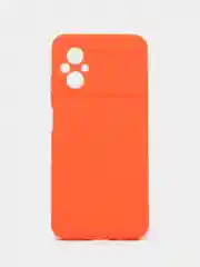 Оранжевый силиконовый чехол для Xiaomi POCO M5 4G / M4 5G (Поко М5 4Г / М4 5 Джи), прозрачный