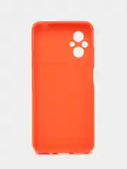 Оранжевый силиконовый чехол для Xiaomi POCO M5 4G / M4 5G (Поко М5 4Г / М4 5 Джи), прозрачный
