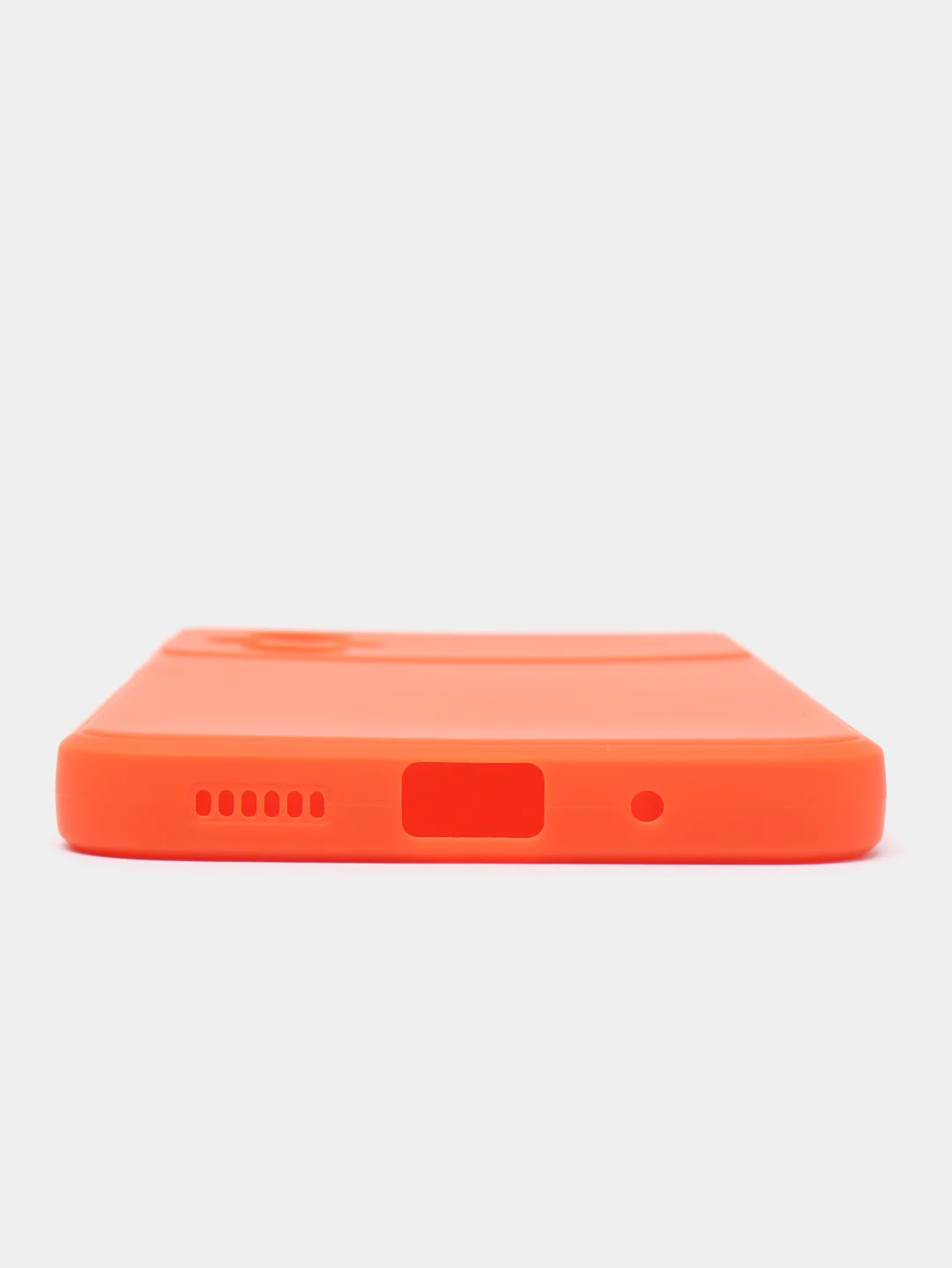 Оранжевый силиконовый чехол для Xiaomi POCO M5 4G / M4 5G (Поко М5 4Г / М4 5 Джи), прозрачный