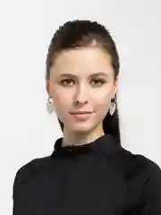 Голубой серьги с сердечками неправильной формы, сережки женские с серебряным гвоздиком 925 пробы