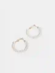 Серьги кольца жемчужные