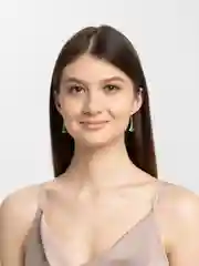 Зеленый серьги новогодние / серьги-подвески новогодние