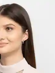 Серебряный серьги полукольца маленькие