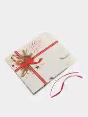 Белый упаковка "Новогодняя коробка", 20 х 17 х 6 см