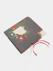 Серый упаковка "Новогодняя коробка", 20 х 17 х 6 см