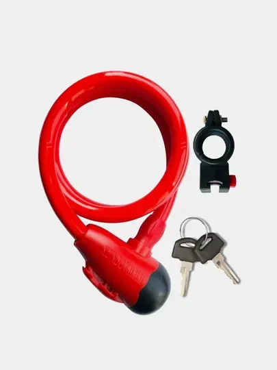 Фиолетовый замок велосипедный Indigo GOLDEN KEY с креплением