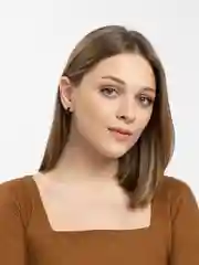 Черный серьга с шипами из медицинской стали