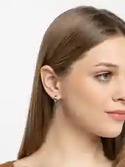 Серебряный серьга с подвеской "Крест"