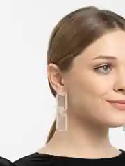 Золотой серьги со стразами B&S