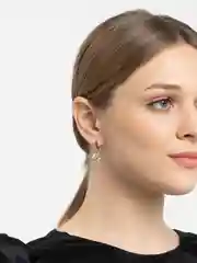 Бежевый серьги