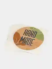 Бежевый наклейка "Hand made", "Ручная работа", набор 10 шт