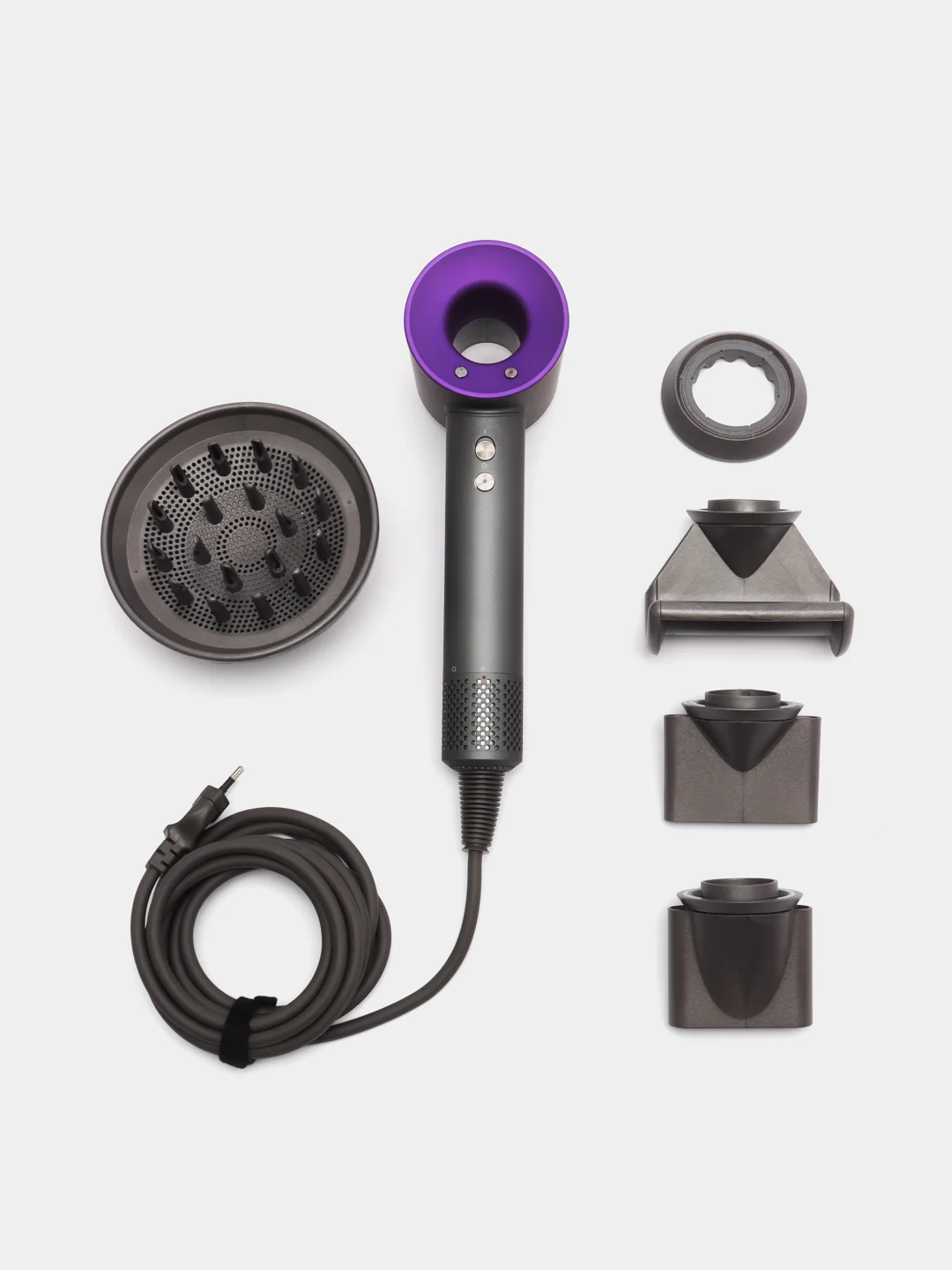 Фиолетовый фен стайлер профессиональный с насадками Xiaomi Sencicimen HD15 EU