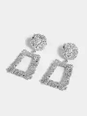 Серебряный серьги женские бижутерия длинные