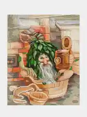 Алмазная мозаика "Банник", 40 х 50