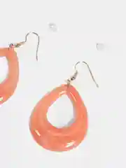 Розовый серьги акриловые