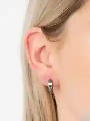 Хаки серьга с шипами из медицинской стали
