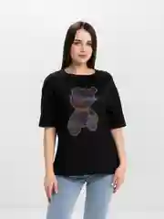 Женская футболка со стразами