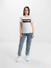 Футболка женская Wrangler Box Logo Tee белая 100% хлопок