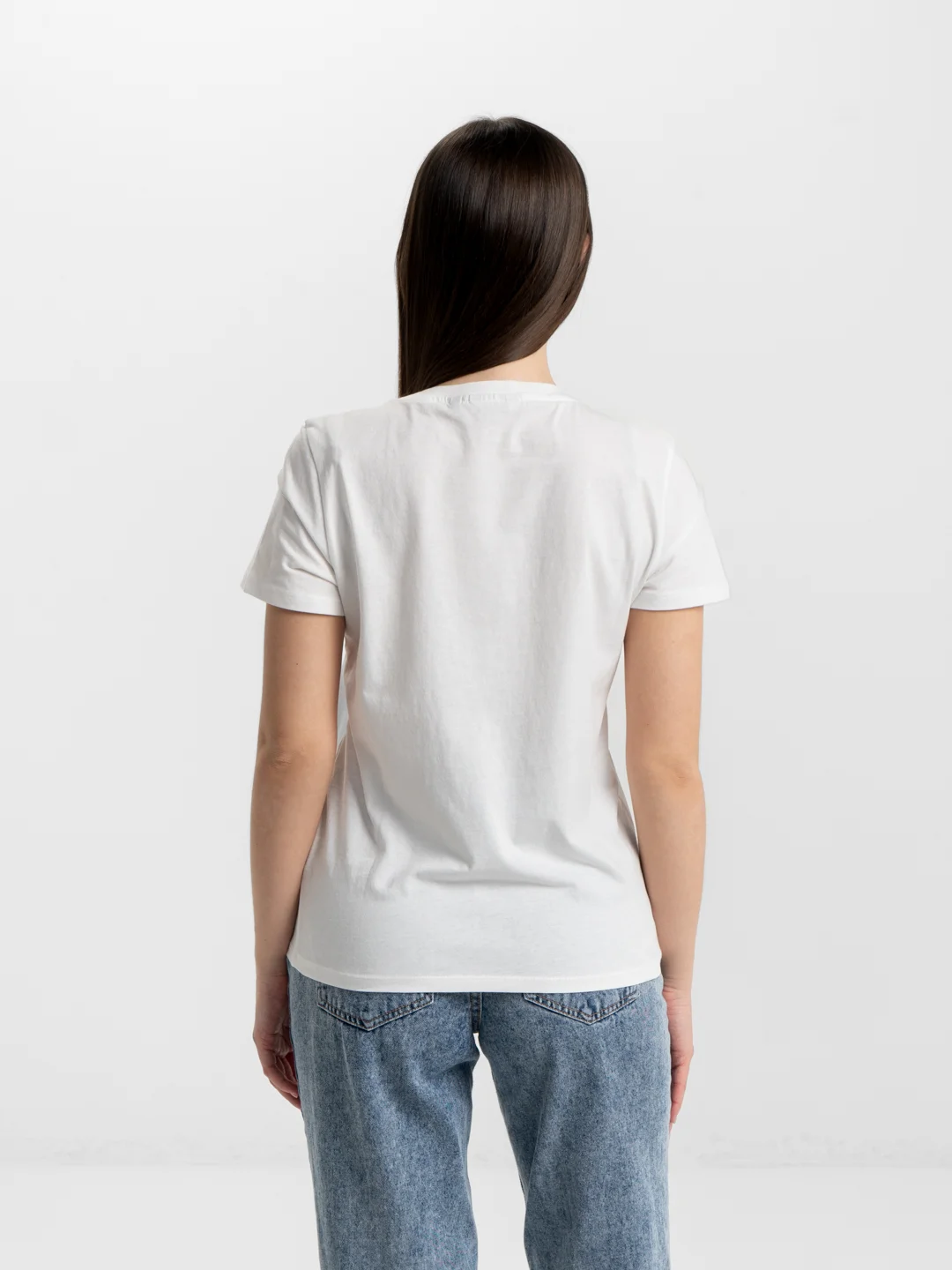 Футболка женская Wrangler Box Logo Tee белая 100% хлопок