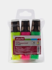 Маркер выделитель текста Attache Colored 1-5мм набор