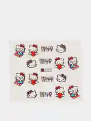 Индиго слайдер-дизайн для ногтей, водные наклейки "Hello Kitty", 12 видов