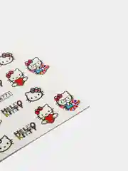 Индиго слайдер-дизайн для ногтей, водные наклейки "Hello Kitty", 12 видов