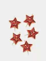 Звезды на пилотку к 9 мая, 5 шт, звездочки военные, значок звезда СССР, кокарда