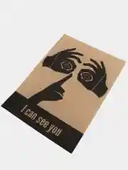 Постер "Я вижу тебя", крафт, А3