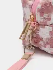 Розовый косметичка пенал в клетку