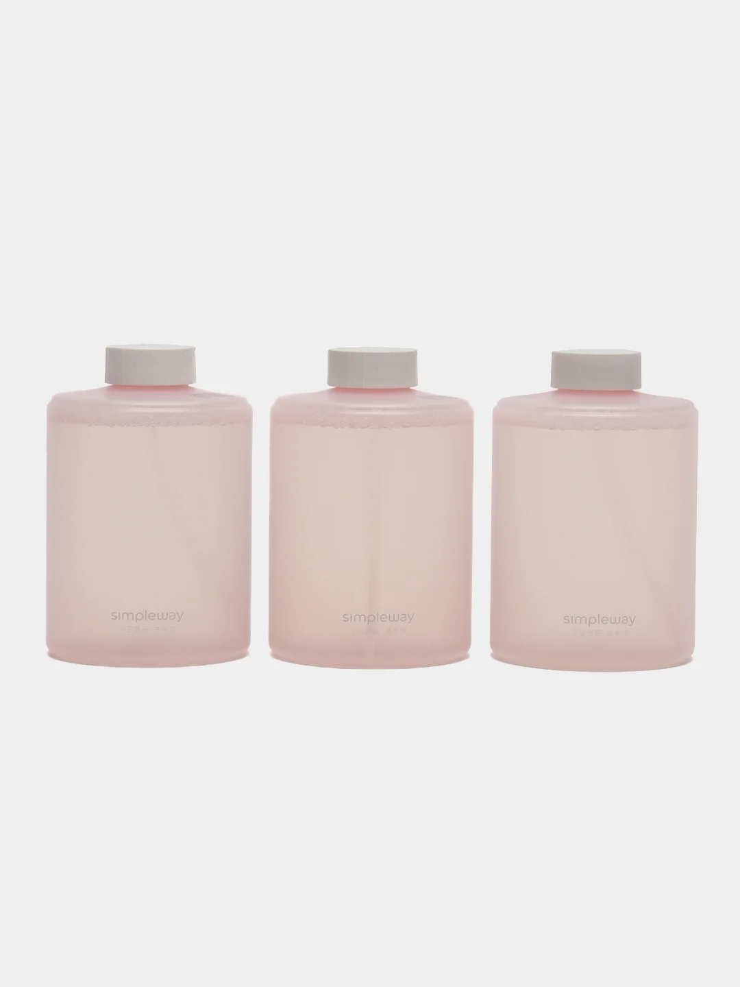 Розовый жидкое мыло для дозатора Xiaomi Mijia Automatic Foam Soap Dispenser, 3 штуки