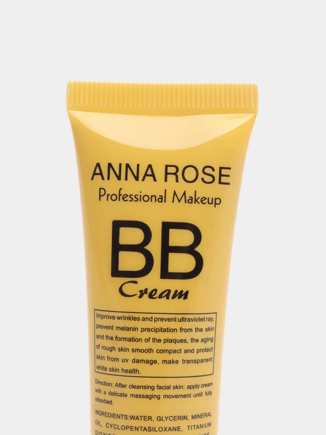Желтый bb-крем для лица Anna Rose SPF 50, увлажняющий, светло-бежевый, 30 мл