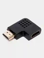 Бежевый переходник HDMI-HDMI угловой