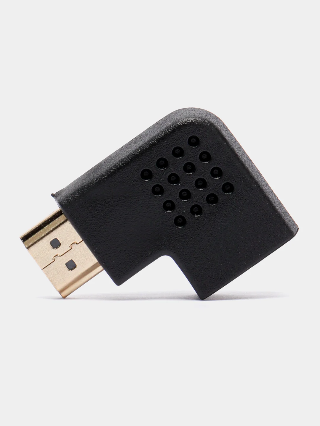 Бежевый переходник HDMI-HDMI угловой